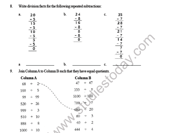 how to divide on paper